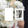 Gallery viewerに画像を読み込む, 結婚式 ペーパーアイテム プロフィールブック おしゃれ シンプル 高級感 席次表 メニュー表 seanature ホテルウェディング
