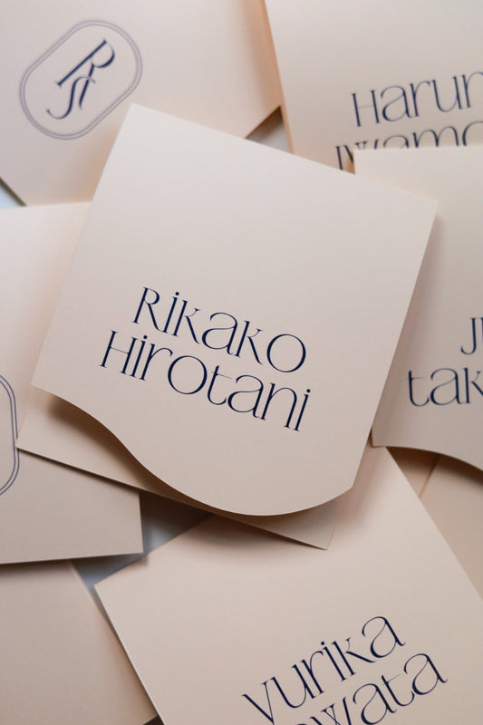 結婚式の席札一体型メニューカード