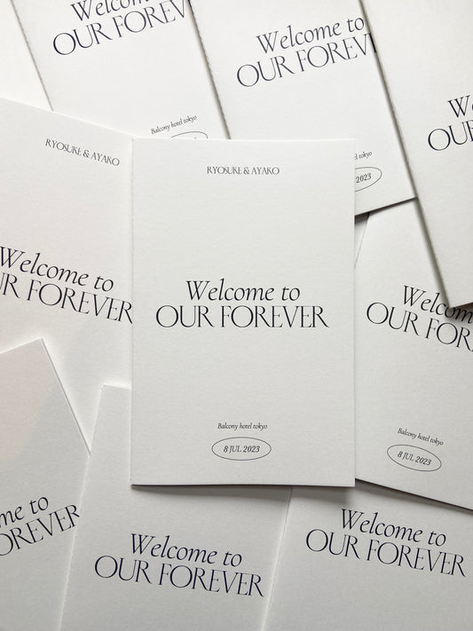 結婚式　ペーパーアイテム　プロフィールブック　おしゃれ　シンプル　高級感　席次表　メニュー表　seanature  ホテルウェディング