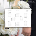 Gallery viewerに画像を読み込む, 結婚式　席次表　ペーパーアイテム　三つ折り席次表　おしゃれ　シンプル

